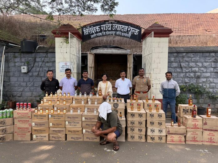 राज्य उत्पादन शुल्क विभागाच्या भरारी पथकाकडून गोवा बनावटीचा मद्यसाठा जप्त – महासंवाद